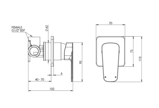 Axiss II Mains Pressure Shower Mixer