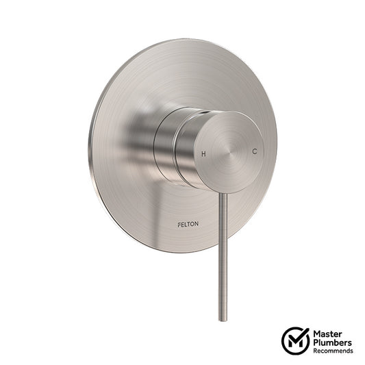 Linea Fusion Plus Shower Mixer 150mm - Brushed Nickel